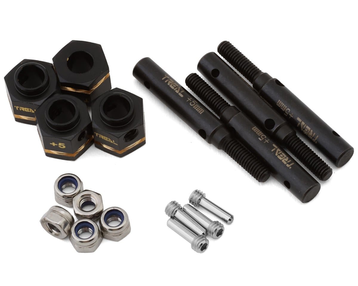 Treal Hobby Brass Wide Track Kit for Traxxas TRX - 4 (+10mm) [TLHTTRX4 - 19] - Hobbytech Toys