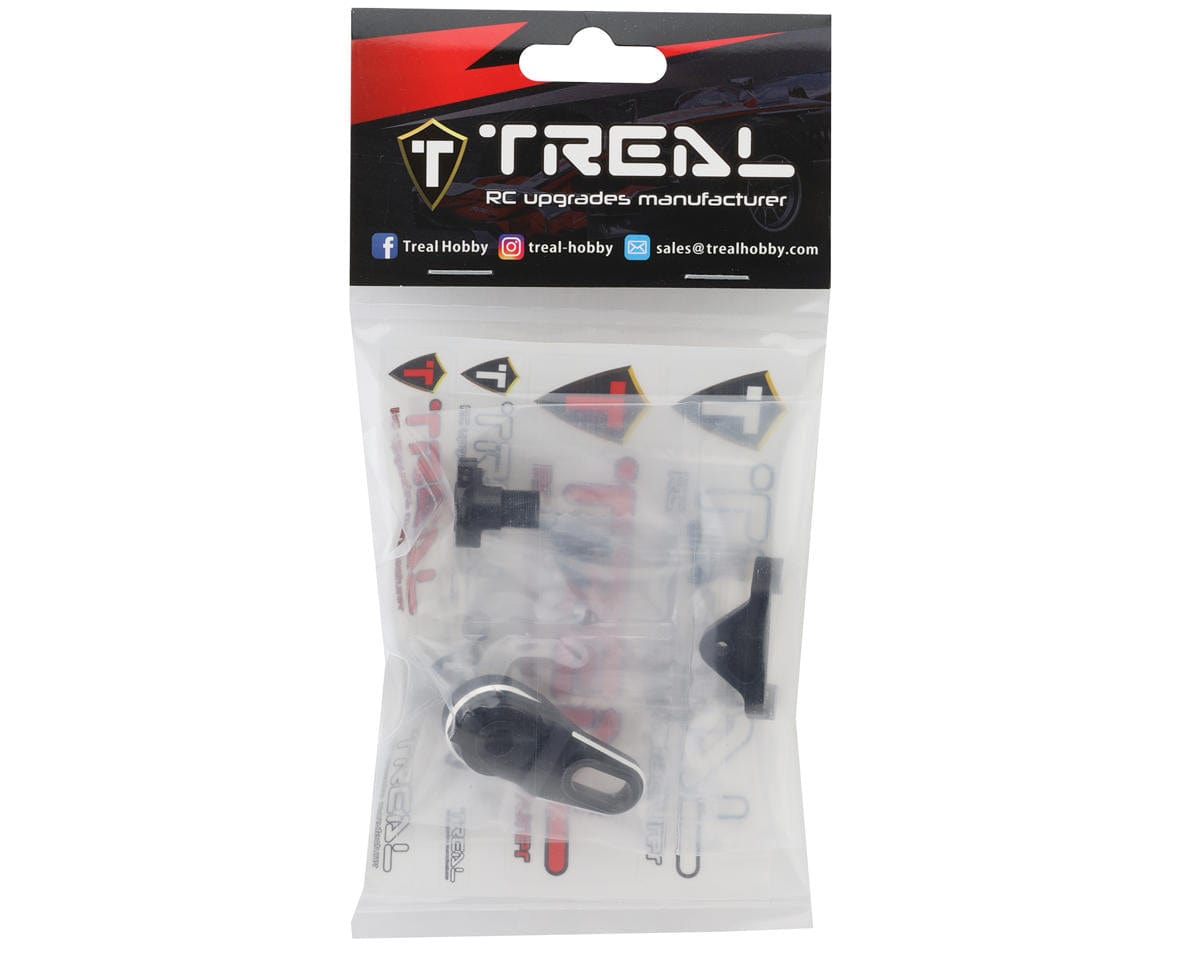 Treal Hobby Losi Promoto MX CNC Aluminum Clamping Servo Saver (25T/23T) (Black) w/Spring - Hobbytech Toys