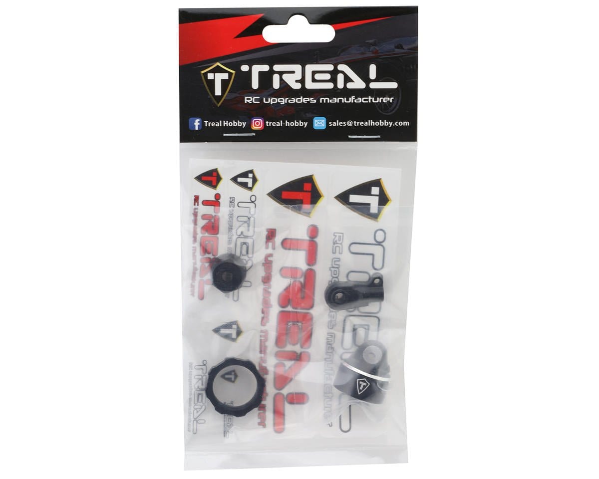 Treal Hobby Losi Promoto MX CNC Aluminum Shock Cap With Bottom Retainer Set (Black) - Hobbytech Toys