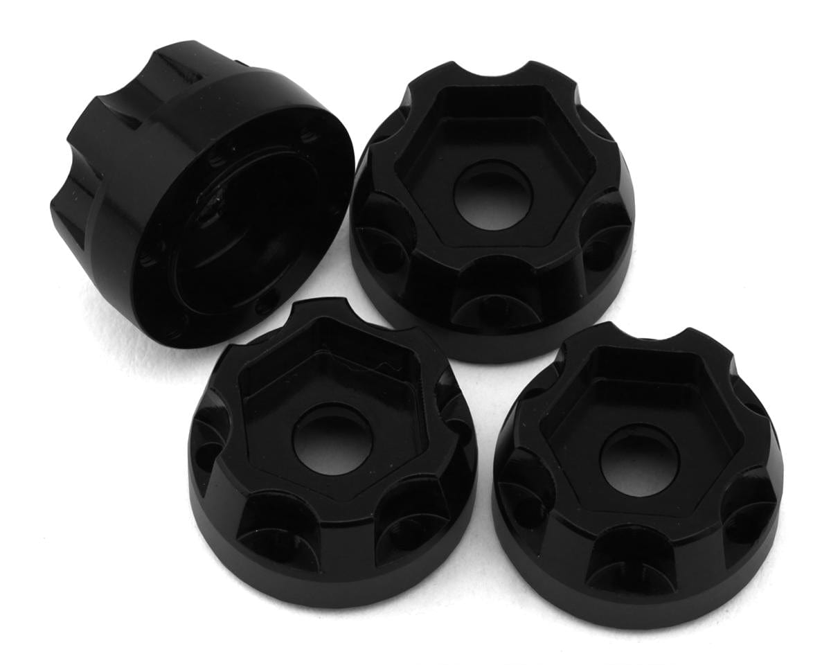 Treal Hobby Type D 1.0" Concave 6 - Spoke Beadlock Wheels (Black) (4) [TLHTSCX24 - 148] - Hobbytech Toys