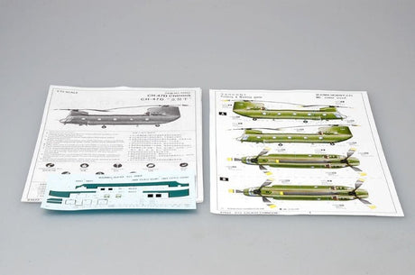 Trumpeter 01622 1/72 CH - 47D CHINOOK Plastic Model Kit - Hobbytech Toys