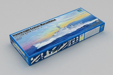 Trumpeter 05374 1/350 French Light Cruiser Marseillaise Plastic Model Kit - Hobbytech Toys
