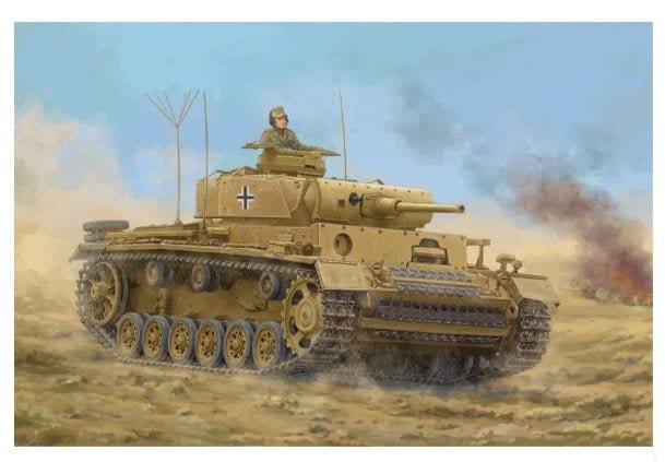 Trumpeter 1/16 Pz.Kpfw.III Ausf.J Plastic Model Kit [0955] - Hobbytech Toys
