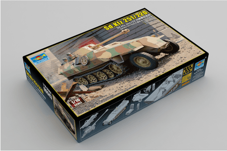 Trumpeter 1/16 Sd.Kfz 251/22D Plastic Model Kit - Hobbytech Toys