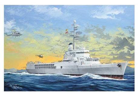 Trumpeter 1/350 French Navy Helicopter Cruiser Jeanne dâ€™Arc 2008 Plastic Model Kit - Hobbytech Toys