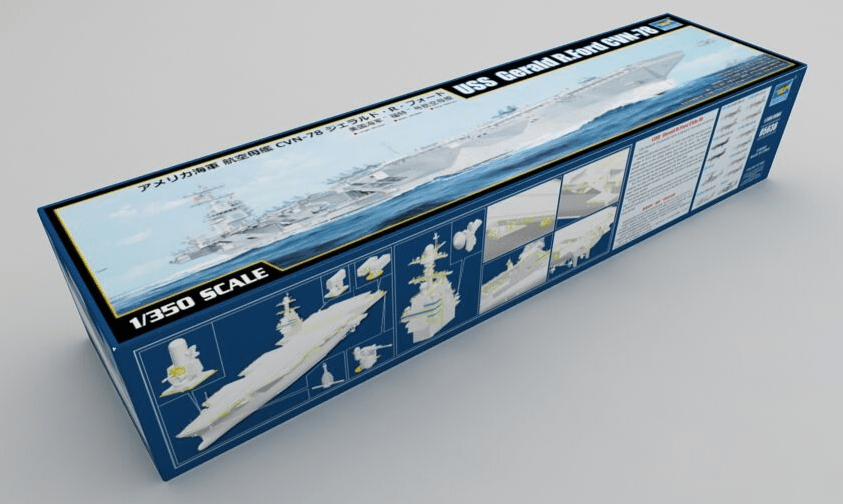 Trumpeter 1/350 USS Gerald R.Ford CVN - 78 Plastic Model Kit [05638] - Hobbytech Toys