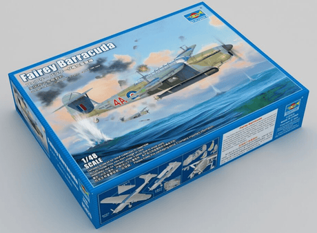 Trumpeter 1/48 Royal Navy Fairey Barracuda Mk11 Torpedo Bomber Plastic Model Kit [05825] - Hobbytech Toys