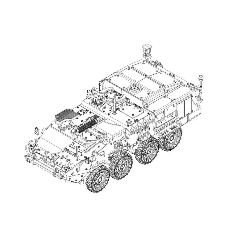 Trumpeter 1/72 M1133 Stryker MEV Plastic Model Kit