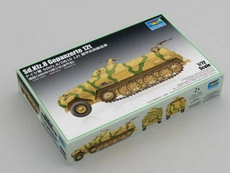 Trumpeter 1/72 Sd.Kfz.8 Gepanzerte 12t Plastic Model Kit [07404] - Hobbytech Toys