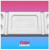 Turbo Dork - Non - Stick Silicone Dry Palette - Large White - Hobbytech Toys