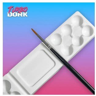 Turbo Dork - Non - Stick Silicone Dry Palette - Large White - Hobbytech Toys