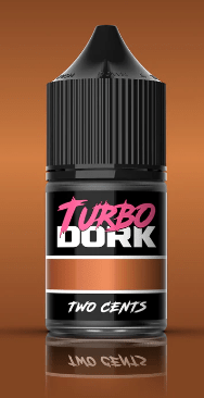 Turbo Dork Two Cents Metallic Acrylic Paint 22ml Bottle - Hobbytech Toys