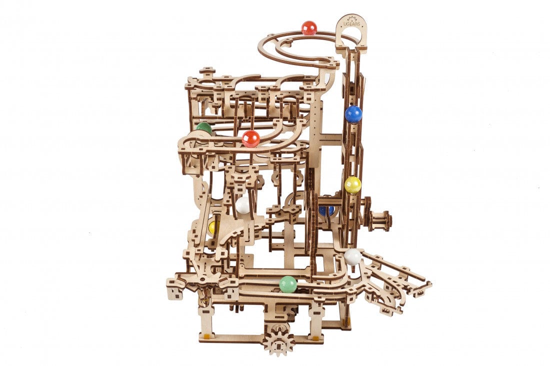 UGears 70170 Marble Run Tiered Hoist Wooden Model Kit - Hobbytech Toys