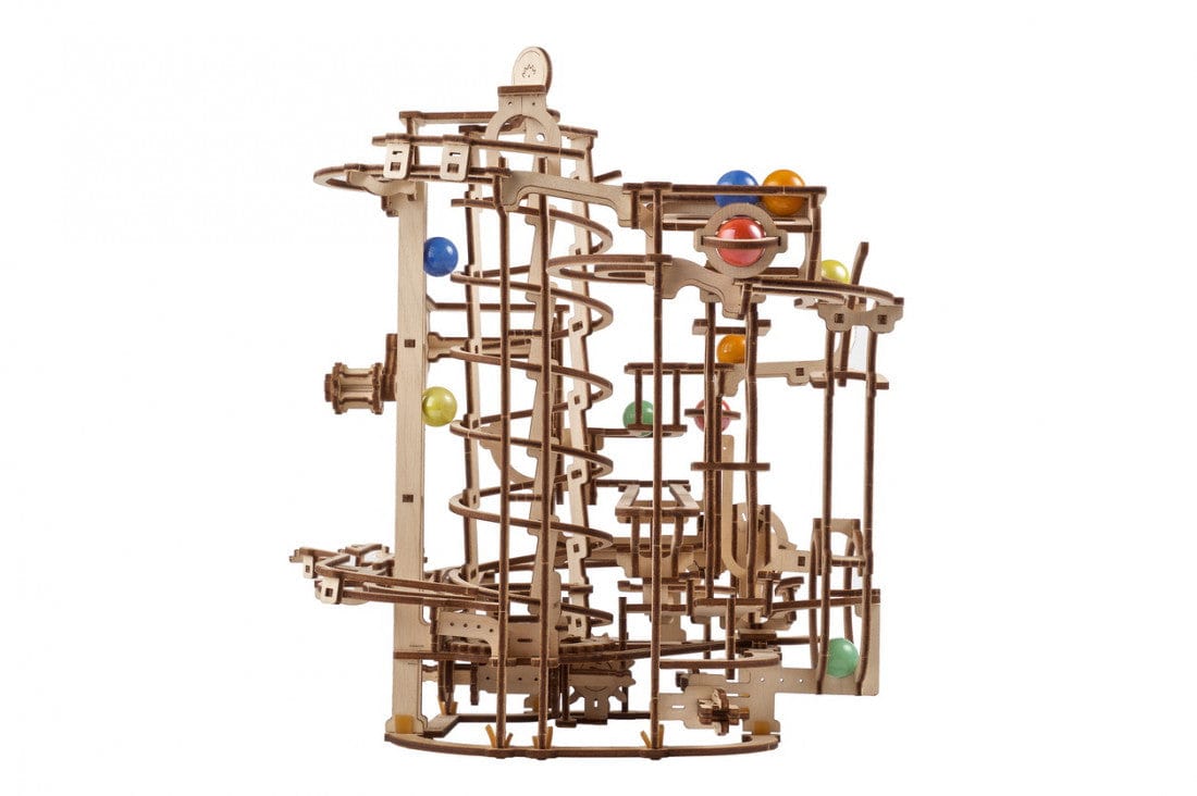 Ugears 70177 Marble Run Spiral Hoist No.4 Wooden Model Kit - Hobbytech Toys