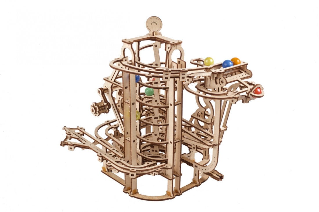 Ugears 70177 Marble Run Spiral Hoist No.4 Wooden Model Kit - Hobbytech Toys