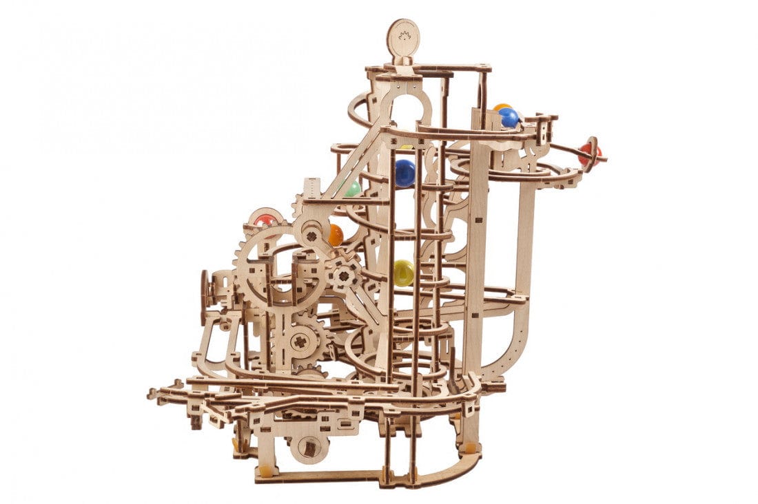 Ugears 70177 Marble Run Spiral Hoist No.4 Wooden Model Kit - Hobbytech Toys