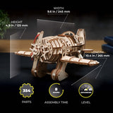 Ugears 70183 Mad Hornet Airplane Wooden Model Kit - Hobbytech Toys