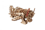 Ugears 70183 Mad Hornet Airplane Wooden Model Kit - Hobbytech Toys