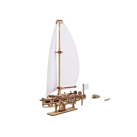 Ugears 70193 Ocean Beauty Yacht 95pc Wooden Model Kit - Hobbytech Toys