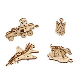 Ugears 70197 U - Fidgets Bravery Wooden Model Kit - Hobbytech Toys