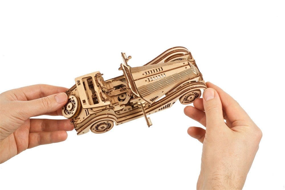 Ugears 70202 Sports Car - Rapid Mouse Wooden Model Kit - Hobbytech Toys