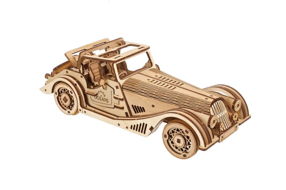 Ugears 70202 Sports Car - Rapid Mouse Wooden Model Kit - Hobbytech Toys