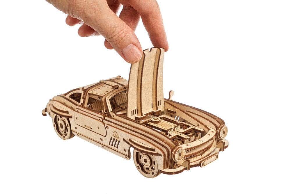 Ugears 70205 Winged Sports Coupe Wooden Model Kit - Hobbytech Toys