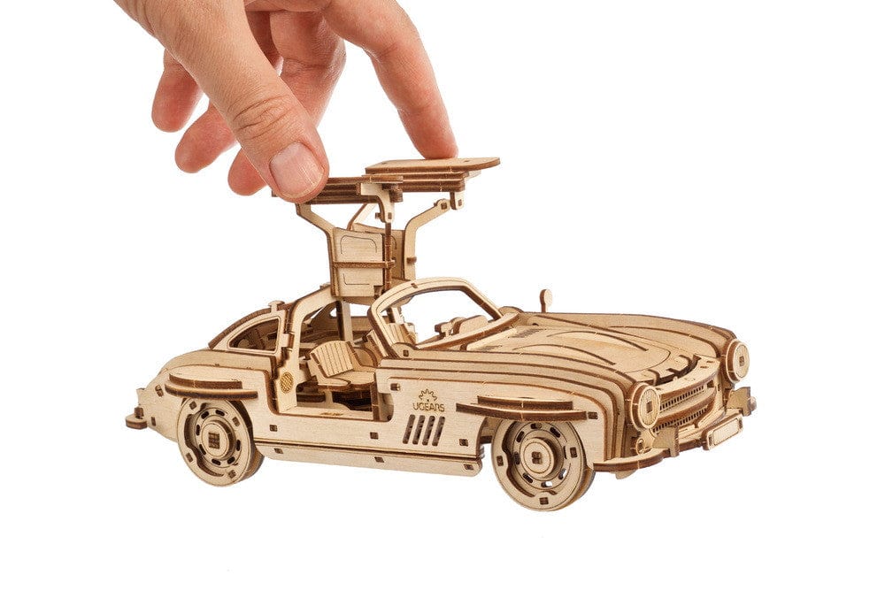 Ugears 70205 Winged Sports Coupe Wooden Model Kit - Hobbytech Toys