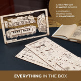 UGears 70207 Steam Express 2.5D Wooden Puzzle - Hobbytech Toys