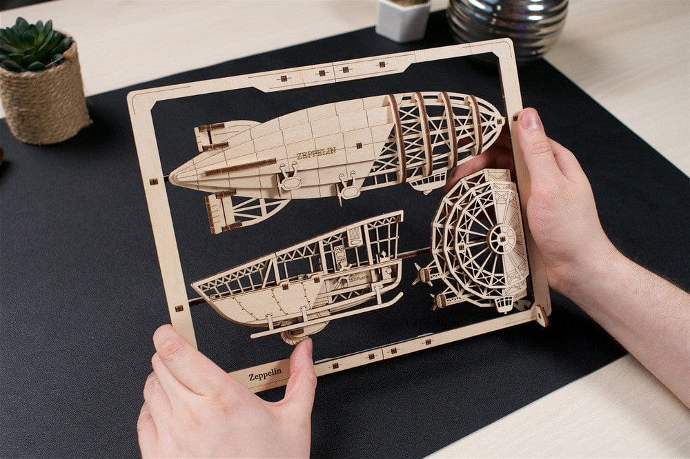 UGears 70208 Zeppelin 2.5D Wooden Puzzle - Hobbytech Toys