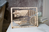 UGears 70208 Zeppelin 2.5D Wooden Puzzle - Hobbytech Toys