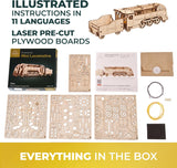 UGears 70228 Mini Locomotive Wooden Model Kit - Hobbytech Toys