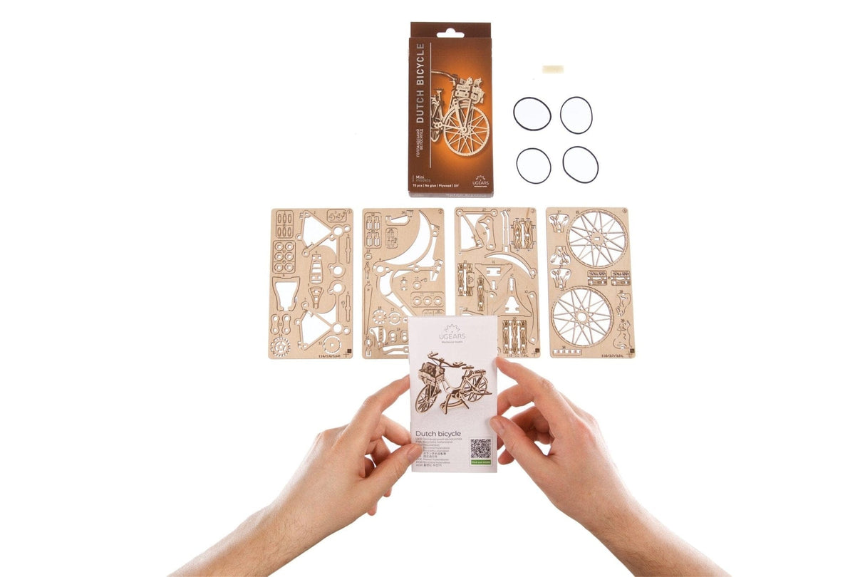 Ugears Dutch Bicycle Wooden Kit [70251] - Hobbytech Toys