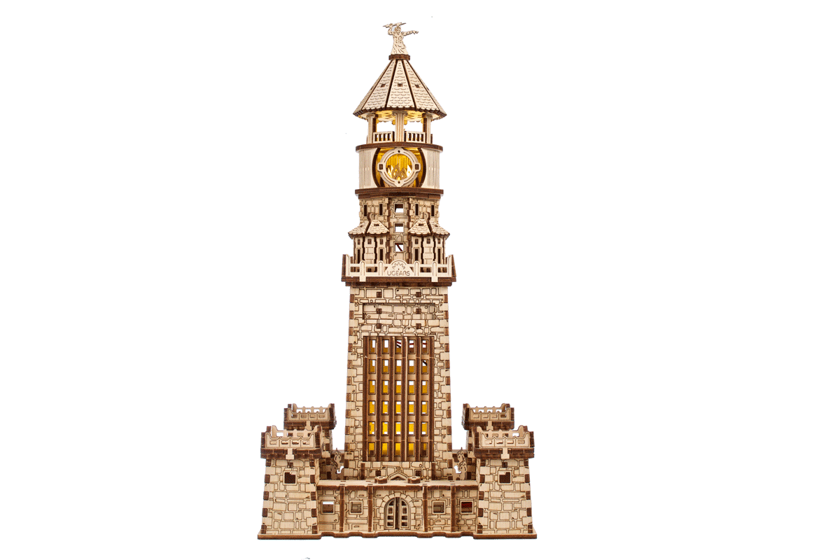 Ugears Lighthouse Of Alexandria Wooden Model Kit [70254] - Hobbytech Toys
