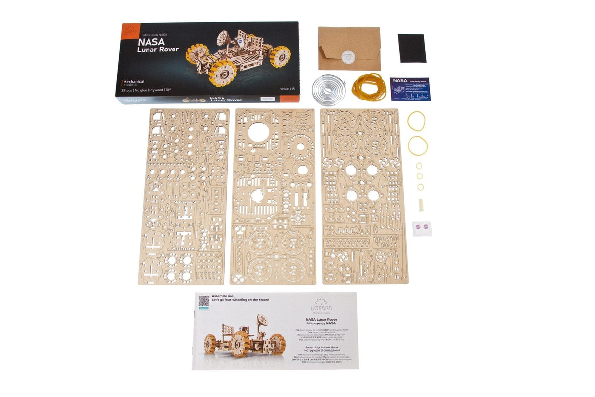 Ugears NASA Lunar Rover Wooden Kit [70236] - Hobbytech Toys