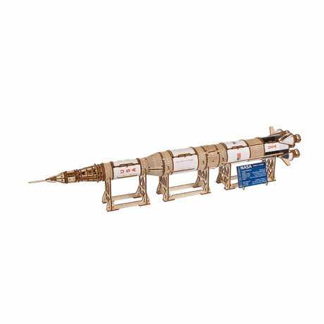 Ugears NASA Saturn V Rocket Wooden Kit [70257] - Hobbytech Toys