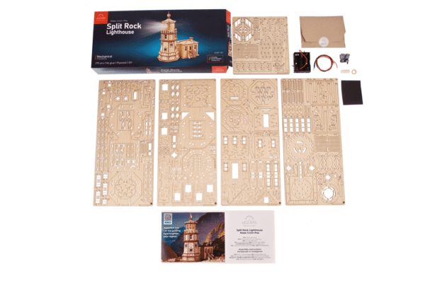 Ugears Split Rock Lighthouse Wooden Model Kit [70258] - Hobbytech Toys