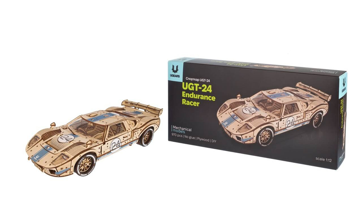 Ugears UGT - 24 Endurance Racer Wooden Model Kit [70267] - Hobbytech Toys