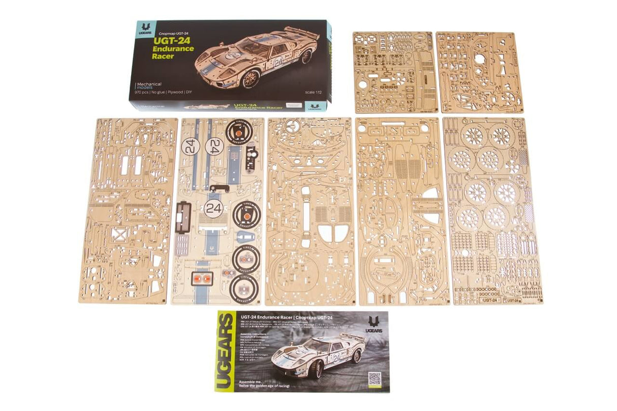 Ugears UGT - 24 Endurance Racer Wooden Model Kit [70267] - Hobbytech Toys