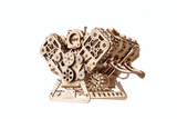 Ugears V8 Engine Wooden Model Kit [70264] - Hobbytech Toys