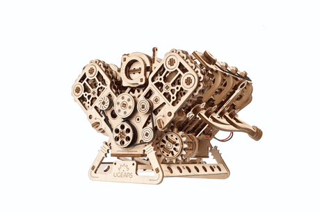 Ugears V8 Engine Wooden Model Kit [70264] - Hobbytech Toys