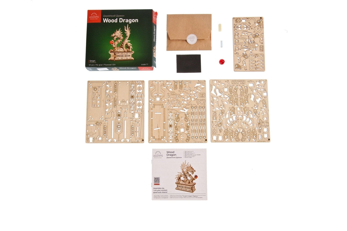 Ugears Wood Dragon Kit [70259] - Hobbytech Toys