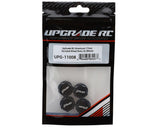 UpGrade RC Aluminum 17mm Serrated Wheel Nuts (4) (Black) - Hobbytech Toys