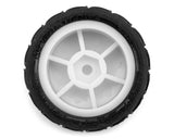 UpGrade RC Clay Bar Pre-Mounted Front and Rear Clay Tires for Losi Micro-B (White)