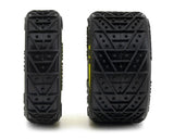 UpGrade RC Clay Bar Pre-Mounted Front and Rear Clay Tires for Losi Micro-B (Yellow)