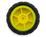 UpGrade RC Clay Bar Pre-Mounted Front and Rear Clay Tires for Losi Micro-B (Yellow)