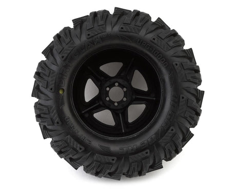 UpGrade RC Dirt Claw 2.8" Pre - Mounted All - Terrain Tires w/5 - Star Wheels (2) (17mm/14mm/12mm Hex) - Hobbytech Toys