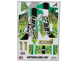 UpGrade RC Flame Graphic Set for Losi 22S Sprint Car (Green)