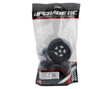 UpGrade RC Low - Pro BELTED Street Radials 2.8" Pre - Mounted On - Road Tires w/5 - Star Wheels (2) (17mm/14mm/12mm Hex) - Hobbytech Toys