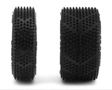 UpGrade RC Micro Spiker Pre-Mounted Front and Rear Carpet Tires for Losi Micro-B (White)